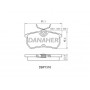 DBP1316 DANAHER Комплект гальмівних колодок дисковий гальм
