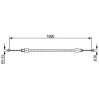 1 987 482 444 BOSCH Тросик, cтояночный тормоз