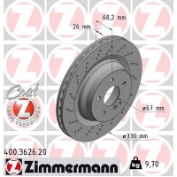 400.3626.20 ZIMMERMANN Гальмівний диск