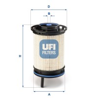 26.130.00 UFI Паливний фільтр