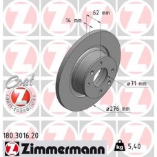 180.3016.20 ZIMMERMANN Гальмівний диск