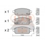 704-20102P IAP QUALITY PARTS Комплект гальмівних колодок дисковий гальм