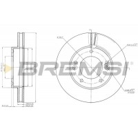 CD7290V BREMSI Гальмівний диск