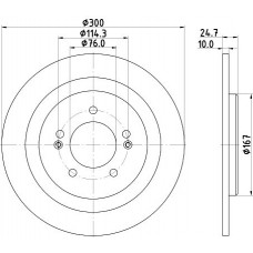 8DD 355 118-241 HELLA Гальмівний диск