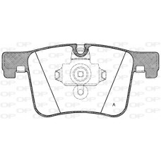 BPA1457.00 OPEN PARTS Комплект гальмівних колодок дисковий гальм