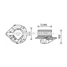 AI8501 AVA QUALITY COOLING Вентилятор салону