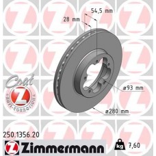 250.1356.20 ZIMMERMANN Гальмівний диск