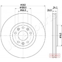 DI-0635C JAPANPARTS Гальмівний диск