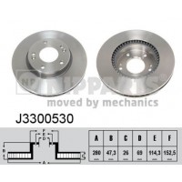 J3300530 NIPPARTS Гальмівний диск