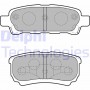 LP1852 DELPHI Комплект гальмівних колодок дисковий гальм