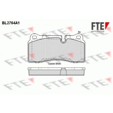 BL2764A1 FTE Комплект гальмівних колодок дисковий гальм