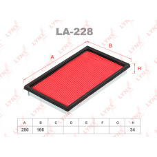 LA-228 LYNXauto Повітряний фільтр