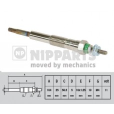J5712013 NIPPARTS Свічка розжарювання