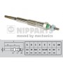 J5712013 NIPPARTS Свічка розжарювання