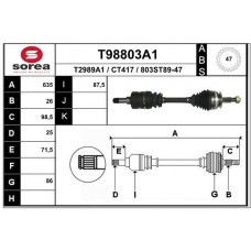 T98803A1 EAI Привідний вал