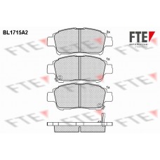 BL1715A2 FTE Комплект гальмівних колодок дисковий гальм
