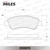 E500076 MILES КомплеК т гальмівних колодок, дискове гальмо