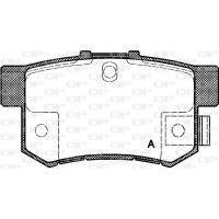 BPA0325.22 OPEN PARTS КомплеК т гальмівних колодок, дискове гальмо