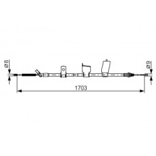 1 987 482 338 BOSCH Тросик, cтояночный тормоз
