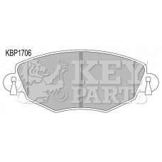 KBP1706 KEY PARTS Комплект гальмівних колодок дисковий гальм