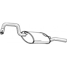235-935 BOSAL Глушник вихлопних газів кінцевий