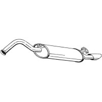 278-829 BOSAL Глушник вихлопних газів кінцевий