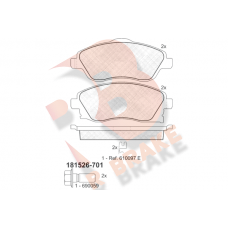 RB1526-701 R BRAKE Комплект гальмівних колодок дисковий гальм