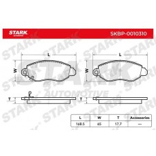 SKBP-0010310 Stark Комплект гальмівних колодок дисковий гальм