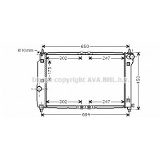 DW2067 AVA QUALITY COOLING Радіатор охолодження двигуна