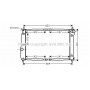 DW2067 AVA QUALITY COOLING Радіатор охолодження двигуна