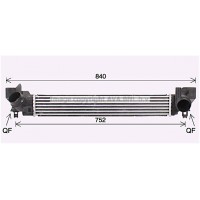 BW4579 AVA QUALITY COOLING Интеркулер