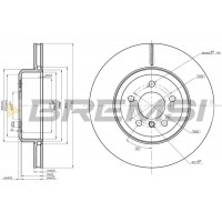 CD8622V BREMSI Гальмівний диск