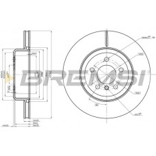 CD8622V BREMSI Гальмівний диск