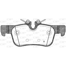 BPA1573.00 OPEN PARTS Комплект гальмівних колодок дисковий гальм