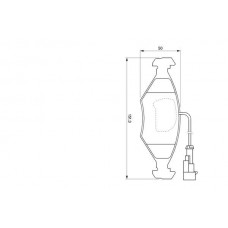 0 986 424 543 BOSCH КомплеК т гальмівних колодок, дискове гальмо