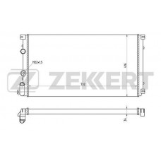 MK-1396 ZEKKERT Радіатор охолодження двигуна