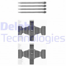 LX0464 DELPHI Комплектуючі колодки дискового гальма