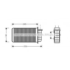 FT6183 AVA QUALITY COOLING Теплообмінник обігрів салону