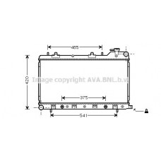 SU2046 AVA QUALITY COOLING Радіатор охолодження двигуна
