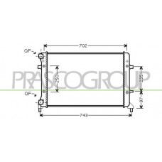 AD320R012 PRASCO Радіатор охолодження двигуна