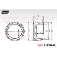 72957040 MAXTECH Поршень корпус скоби гальма