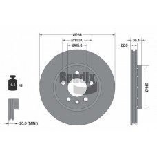 BDS1356 BENDIX Braking Гальмівний диск