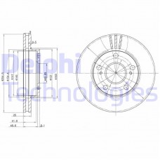 BG3172 DELPHI Гальмівний диск
