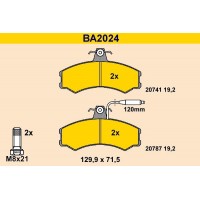 BA2024 BARUM Комплект гальмівних колодок дисковий гальм