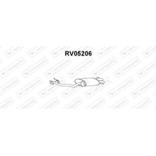 RV05206 VENEPORTE Глушник вихлопних газів кінцевий
