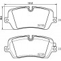 8DB 355 020-361 HELLA Комплект гальмівних колодок дисковий гальм