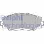 LP2002 DELPHI DELPHI TOYOTA Колодки гальмівні передние  Auris,Corolla,RAV-4 05-