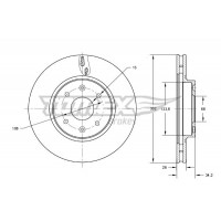 TX 73-64 TOMEX Brakes Гальмівний диск