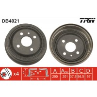 DB4021 TRW Гальмівний барабан