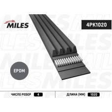 4PK1020 MILES Поліклиновий ремінь
